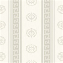 Classico Desert Modern Greek Key Medallion Wallpaper