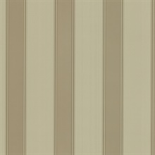 Claude Taupe Stripe Wallpaper