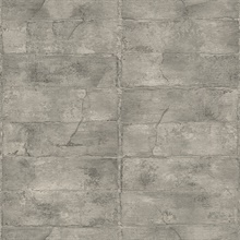 Clay Grey Textured Brick Wallpaper