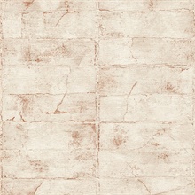 Clay Rust Textured Brick Wallpaper