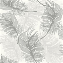 2834-M1392 | Clemente Gold Foil Feather | Wallpaper Boulevard