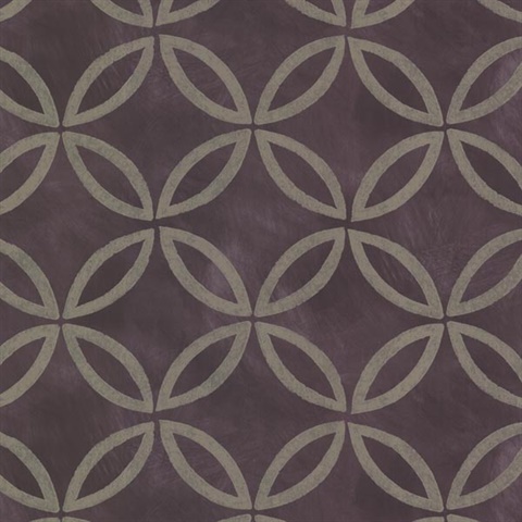 Cloverleaf Purple Geometric