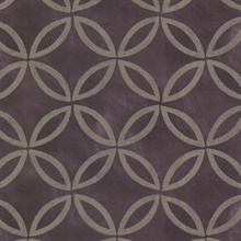 Cloverleaf Purple Geometric