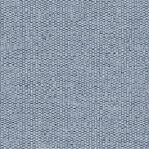 Coastal Blue Kaya Faux Basketweave Wallpaper