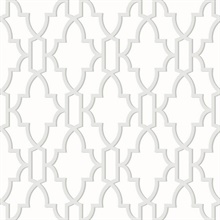 Coastal Lattice Geometric Harbor Mist Peel and Stick Wallpaper
