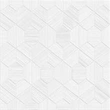 Coconut Hexagon Linen Textured Wallpaper