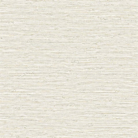 Coconut Horizontal Woven Faux Grasscloth Wallpaper