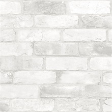Cody Light Grey Reclaimed Bricks Wallpaper