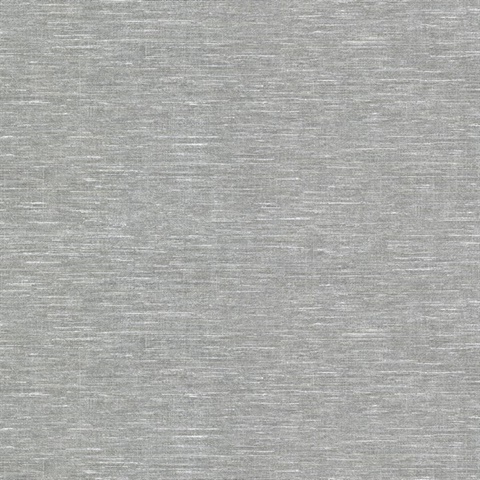 Cogon Black Faux Linen Textured Wallpaper