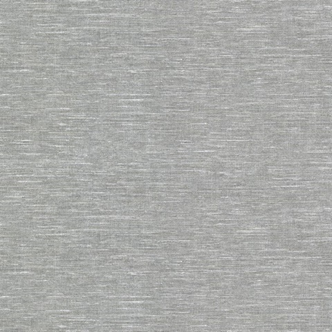Cogon Black Faux Linen Textured Wallpaper