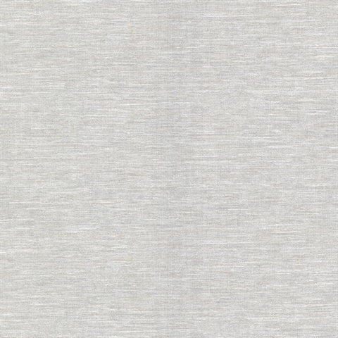 Cogon Grey Faux Linen Textured Wallpaper