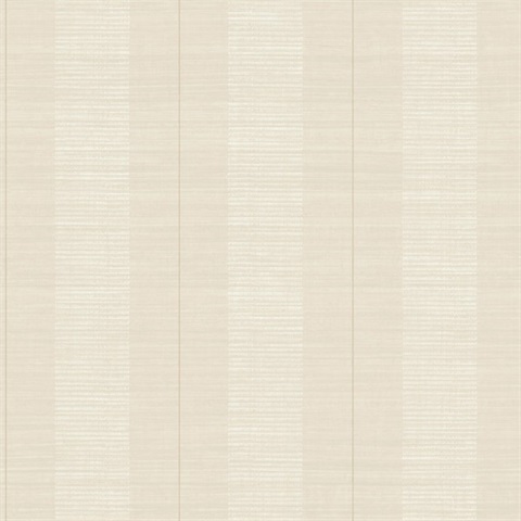 Colbert Stripe Ivory Textured Wallpaper
