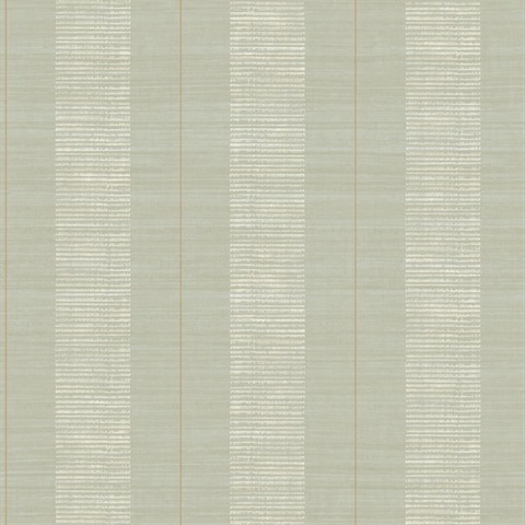 Colbert Stripe Seafoam Textured Wallpaper