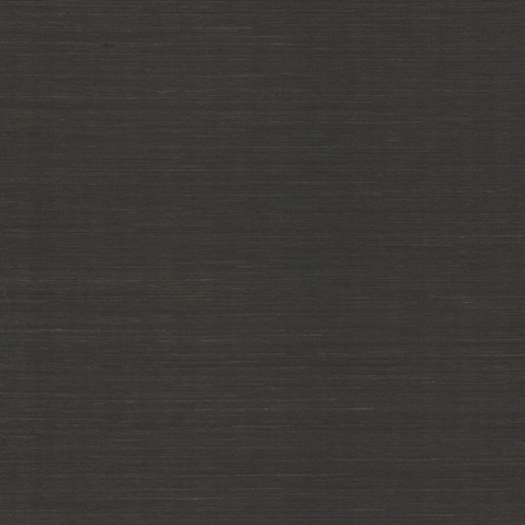 Colcord Black Sisal Natural Grasscloth Wallpaper