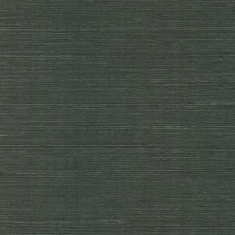 Colcord Dark Green Sisal Natural Grasscloth Wallpaper