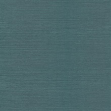 Colcord Teal Sisal Natural Grasscloth Wallpaper