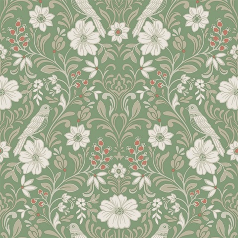 Colette Bright Green Wallpaper