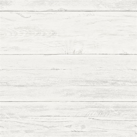 Colleen White Washed Boards Wood Wallpaper