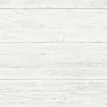 Colleen White Washed Boards Wood Wallpaper