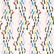 Confetti Multicolor Stripe Wallpaper