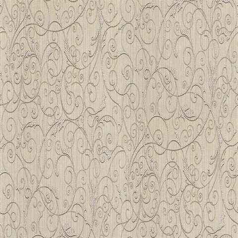 Coord Zeno Beige Scroll