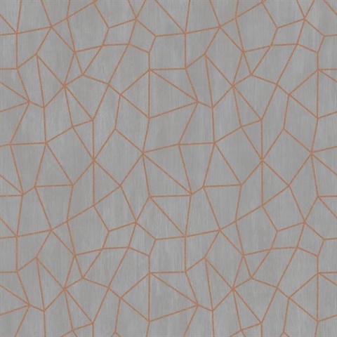 Copper Textured Giraffe Skin Metallic Wallpaper