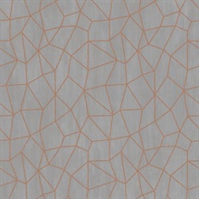 Copper Textured Giraffe Skin Metallic Wallpaper