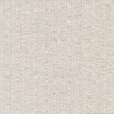 Cord String Beige Vertical Stria Commercial Wallpaper
