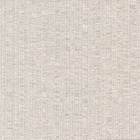 Cord String Beige Vertical Stria Commercial Wallpaper