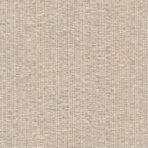 Cord String Dark Beige Vertical Stria Commercial Wallpaper