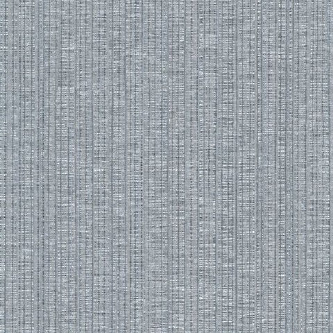 Cord String Silver & Grey Vertical Stria Commercial Wallpaper