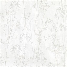 Cordelia Off-White Floral Silhouettes Wallpaper