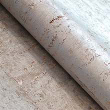 Cork Warm Silver Metallic Natural Cork Wallpaper