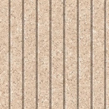 Corkboard Stripe Natural Light Wallpaper