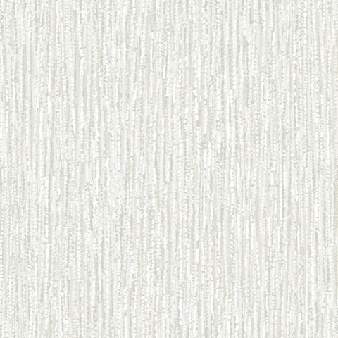 Corliss Light Grey Faux Beaded Strands Wallpaper