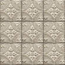 Cornelius Grey Tin Celing Tile Wallpaper