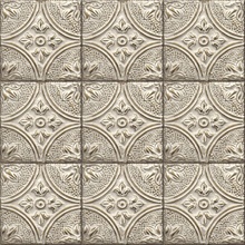 Cornelius Grey Tin Celing Tile Wallpaper