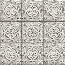 Cornelius White Tin Ceiling Tile Wallpaper