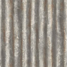 Corrugated Metal Charcoal Industrial Texture