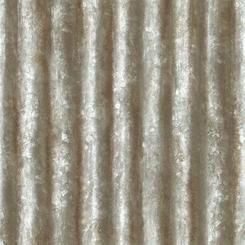 Corrugated Metal Grey Industrial Texture