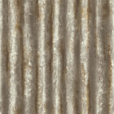 Corrugated Metal Rust Industrial Texture