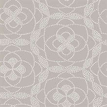 Cosmos Light Grey Dot Wallpaper