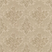 Cotswold Brass Floral Damask