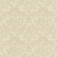 Cotswold Light Green Floral Damask