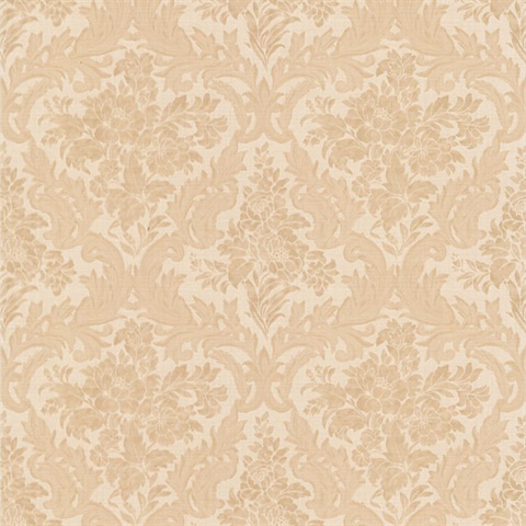 Cotswold Peach Floral Damask