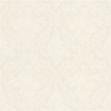 Cotswold White Floral Damask