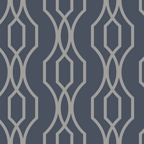Coventry Blue Trellis