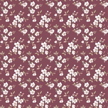 Cranberry Anenome Floral Mini Wallpaper