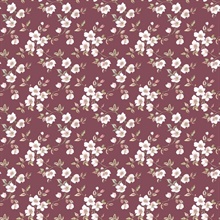 Cranberry Anenome Floral Mini Wallpaper