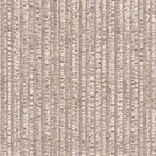Cranberry Purple & Taupe Linen Stripe Wallpaper